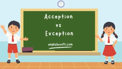 Acception vs Exception