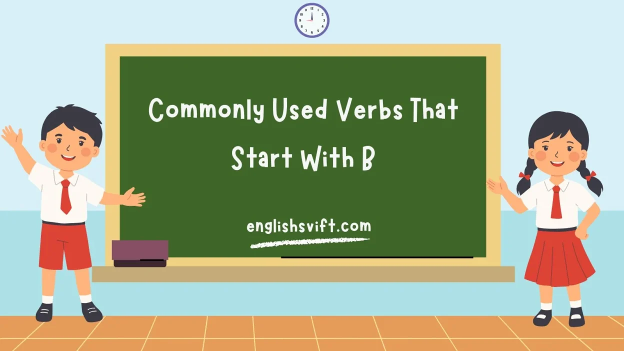 Commonly Used Verbs That Start With B