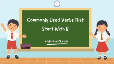 Commonly Used Verbs That Start With B